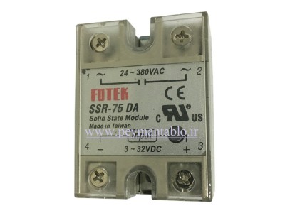رله SSR تک فاز 75 آمپر FOTEK 75DA اصل
