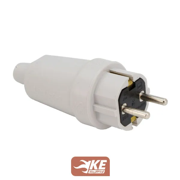 دوشاخه لاستیکی سیار 16 آمپر پارت